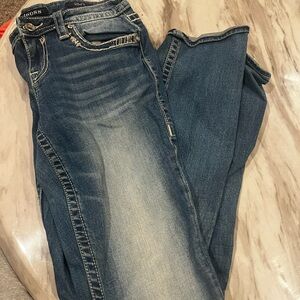 Vigoss Women's Dark Blue Boot Cut Jeans